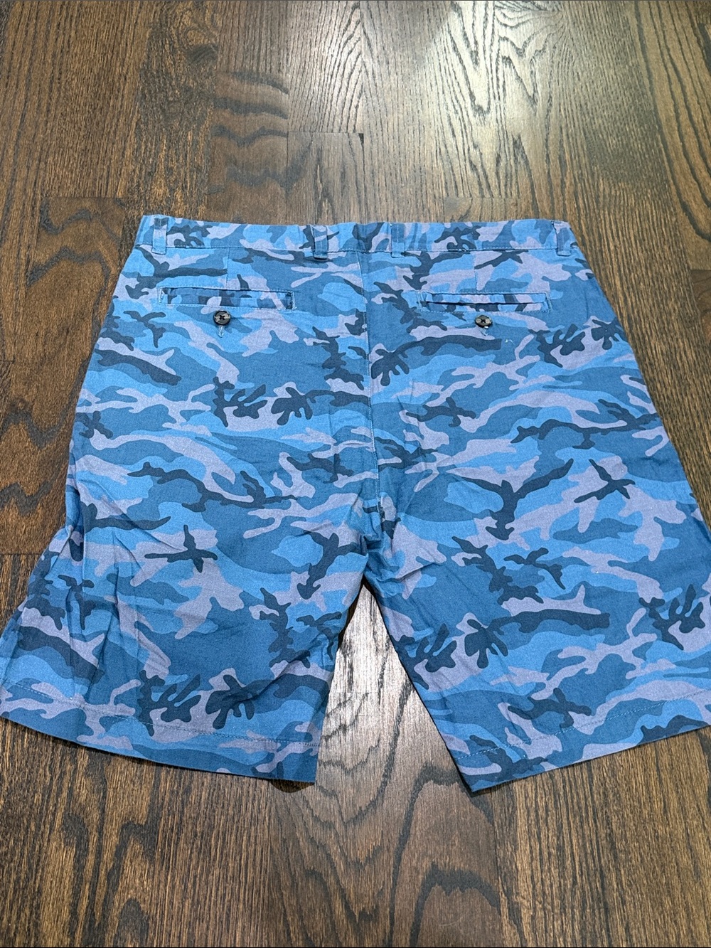 NWT Vintage 1946 Blue Camo Shorts - Picture 2 of 6